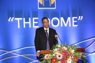 Chairman and MD of Global Towers Phylix Selvadurai at the launch of The